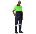 Inspector Two-Tone Hi-Viz Golf Shirt ALT-1401_ALT-1401-L-MOFR222-LOGO