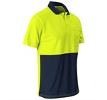 Inspector Two-Tone Hi-Viz Golf Shirt Yellow