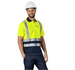 Surveyor Two-Tone Hi-Viz Reflective Golf Shirt