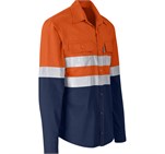 Access Vented Two-Tone Reflective Work Shirt Orange