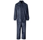Weather Polyester/PVC Rainsuit - Navy