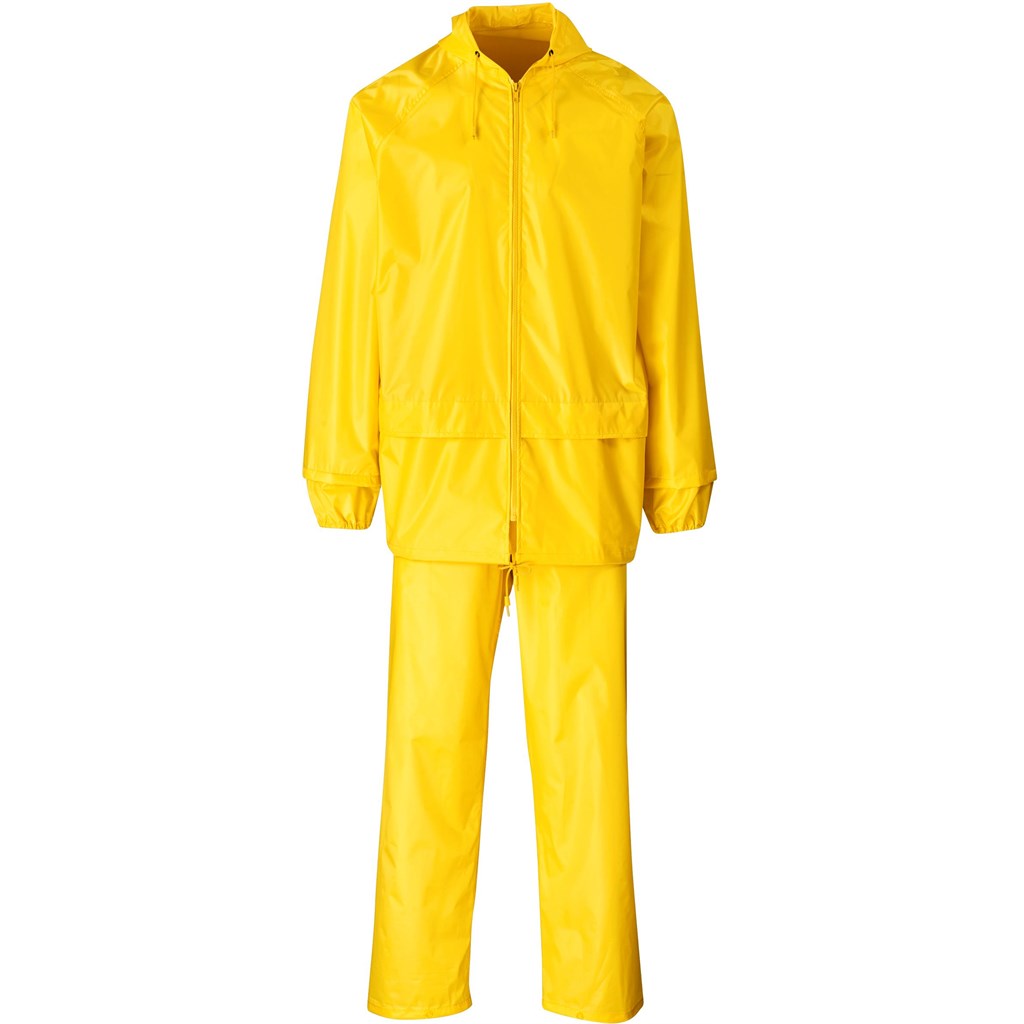 Weather Polyester/PVC Rainsuit - Yellow