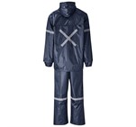 Outdoor Hi-Viz Reflective Polyester/PVC Rainsuit - Navy ALT-1601_ALT-1601-N-GHBK