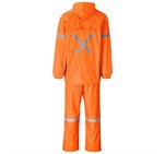Outdoor Hi-Viz Reflective Polyester/PVC Rainsuit - Orange ALT-1601_ALT-1601-O-GHBK