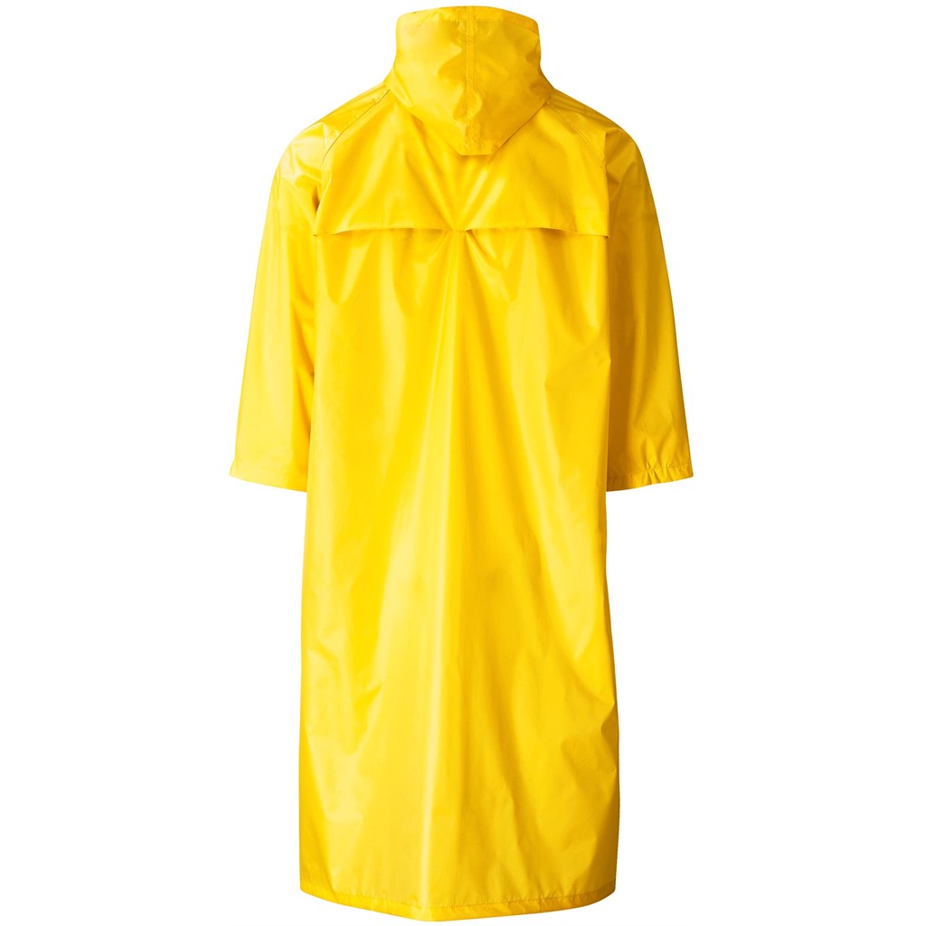 Thunder Rubberised Polyester/Pvc Raincoat - Yellow