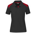 Ladies Apex Golf Shirt Black Red