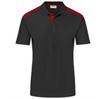 Mens Apex Golf Shirt Black Red