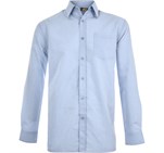 Mens Long Sleeve Apollo Shirt - Light Blue