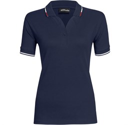 promo: Ladies Ash Golf Shirt Navy (Navy)!