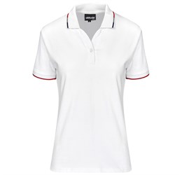 promo: Ladies Ash Golf Shirt White (White)!