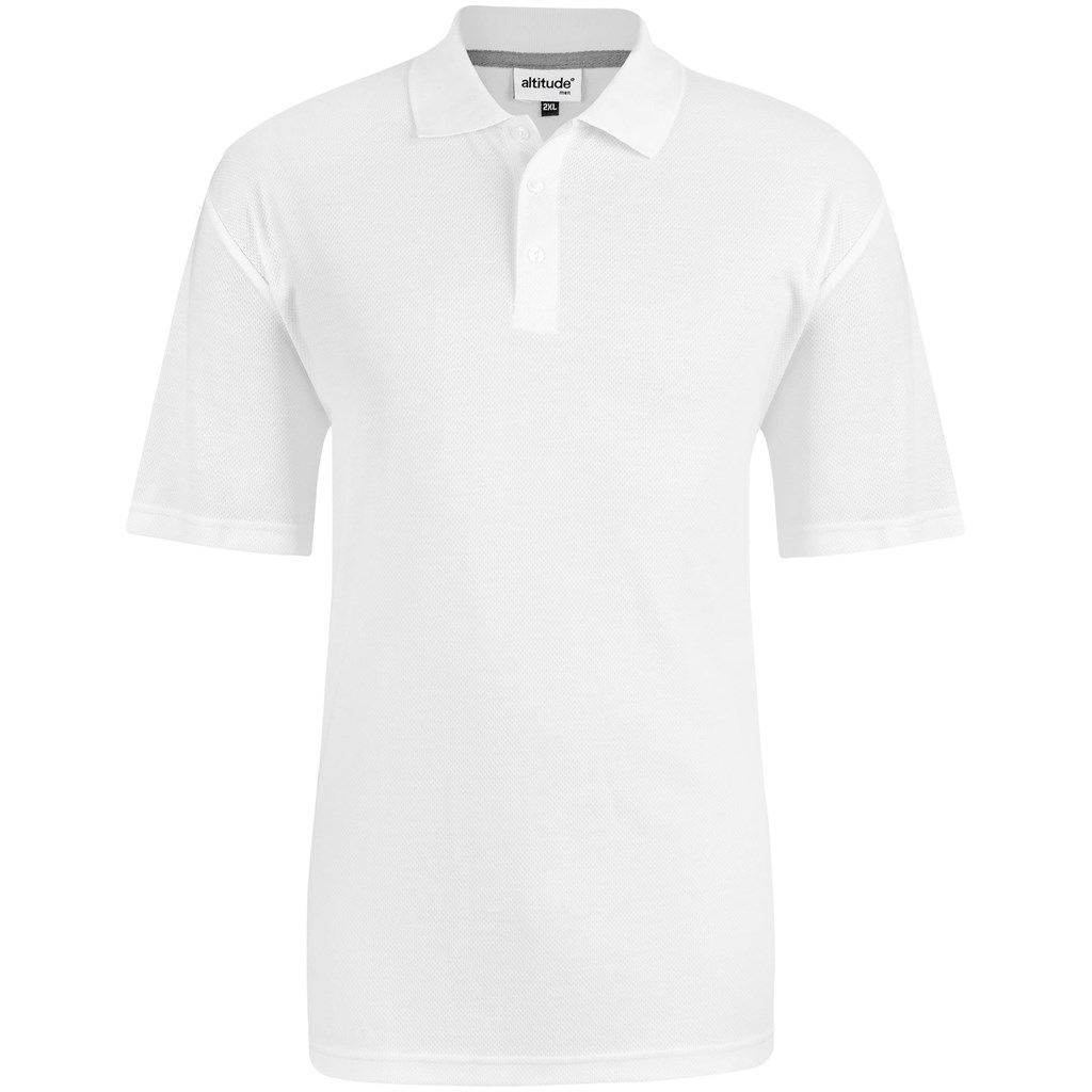 Mens Bayside Golf Shirt - White