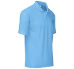 Kids Basic Pique Golf Shirt Cyan