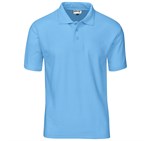 Kids Basic Pique Golf Shirt Cyan