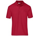 Kids Basic Pique Golf Shirt Red