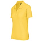 Ladies Basic Pique Golf Shirt Yellow