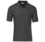 Mens Basic Pique Golf Shirt Charcoal
