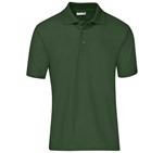 Mens Basic Pique Golf Shirt Dark Green