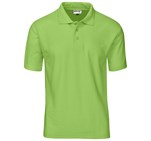 Mens Basic Pique Golf Shirt Lime