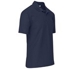 Mens Basic Pique Golf Shirt Navy