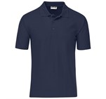 Mens Basic Pique Golf Shirt Navy