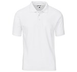 Mens Basic Pique Golf Shirt White