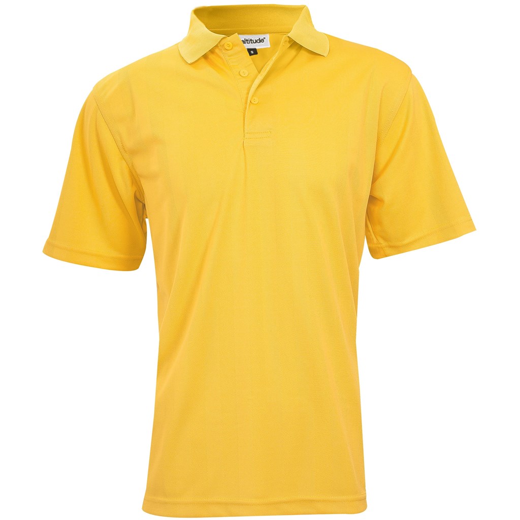 Mens Barcelona Golf Shirt - Yellow