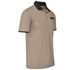 Mens Caliber Golf Shirt Stone