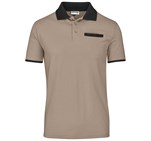 Mens Caliber Golf Shirt Stone