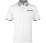 Mens Caliber Golf Shirt White