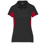 Ladies Championship Golf Shirt Black Red