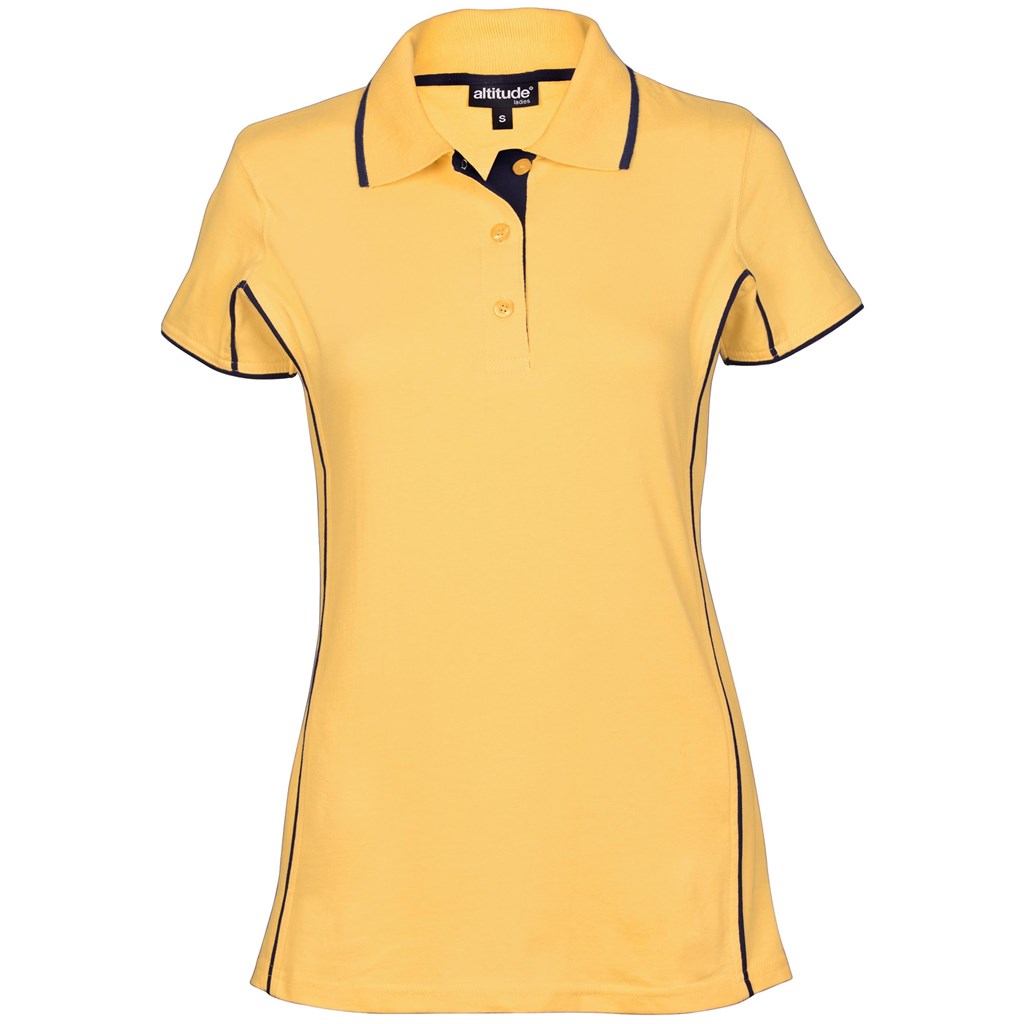 Ladies Denver Golf Shirt - Yellow