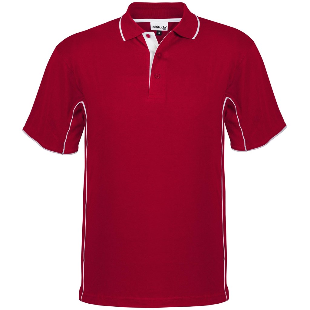 Mens Denver Golf Shirt - Red