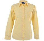 Ladies Long Sleeve Drew Shirt - Yellow