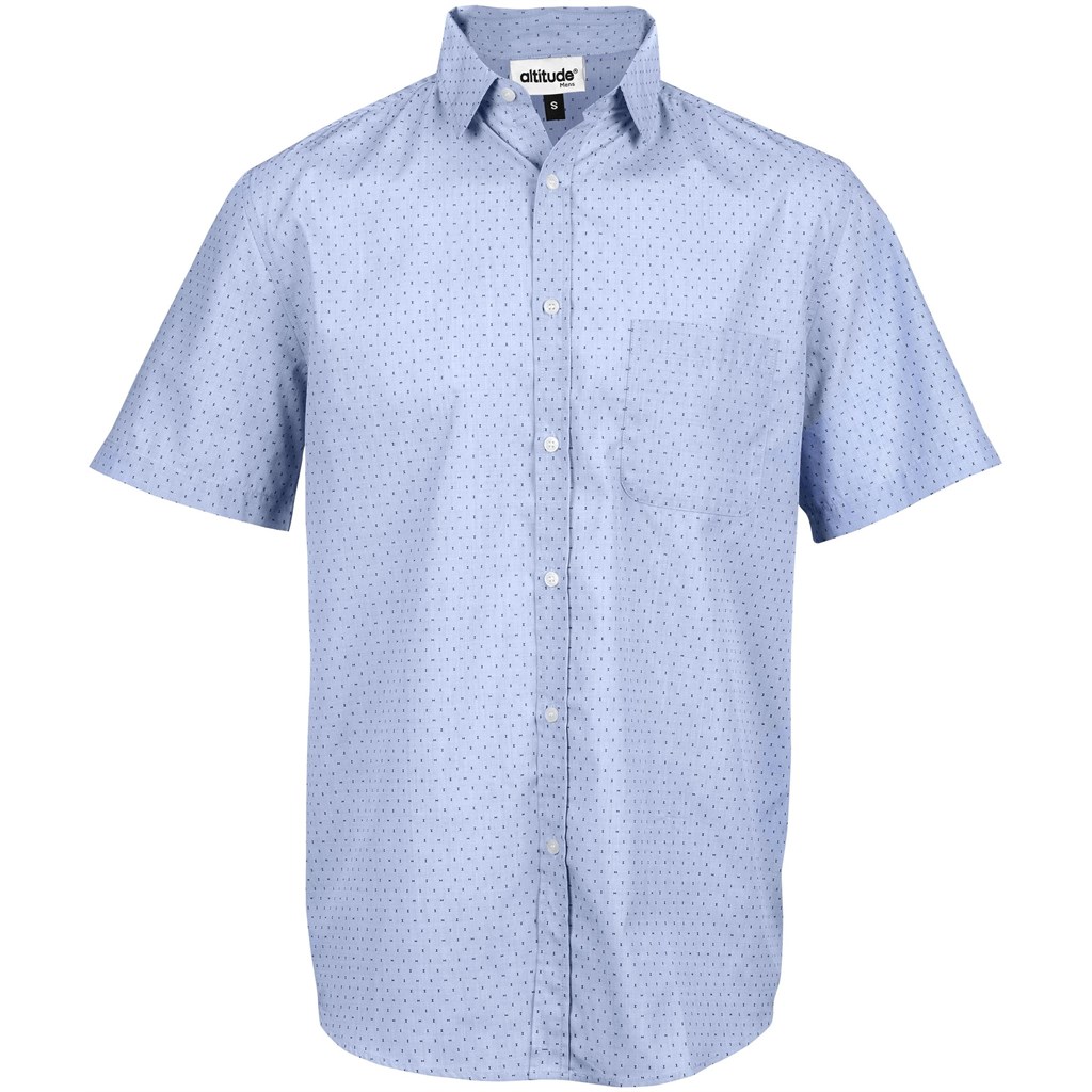 Mens Short Sleeve Duke Shirt - Light Blue