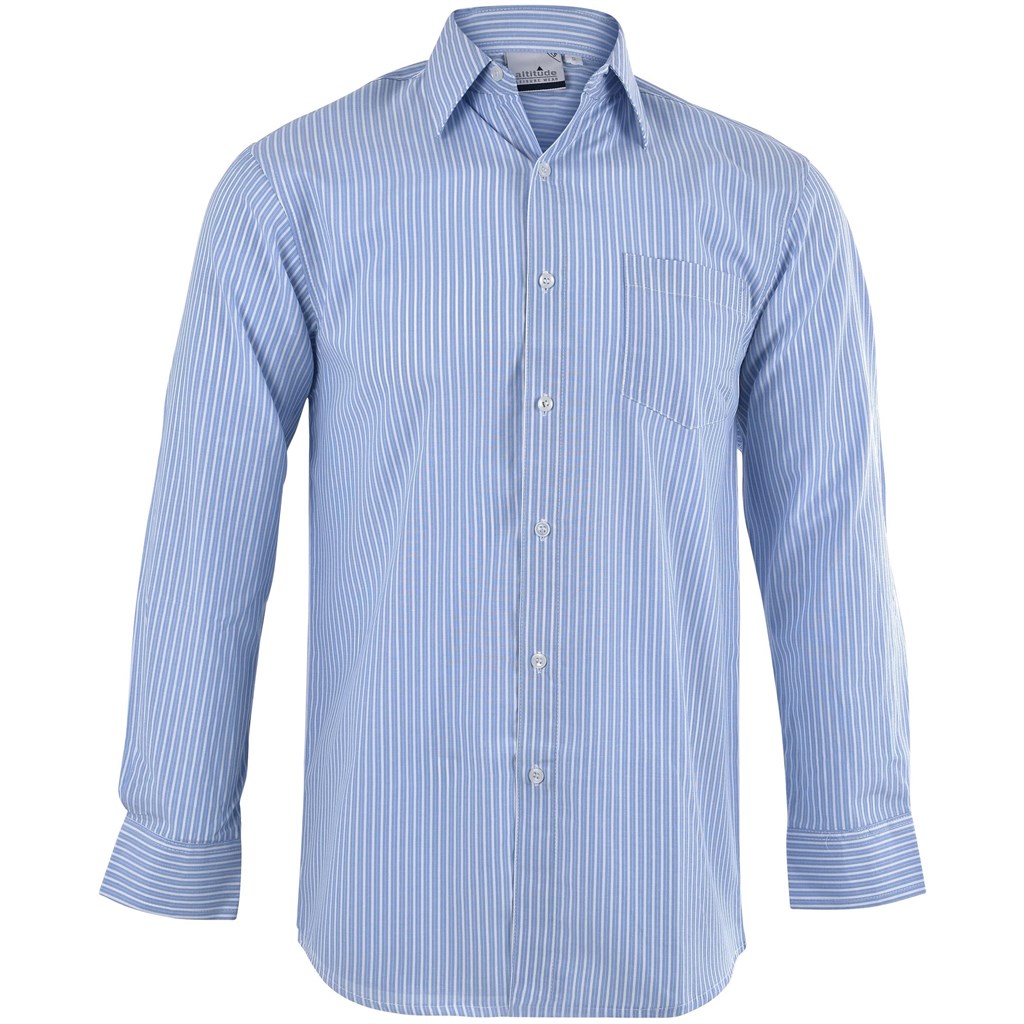 Mens Long Sleeve Drew Shirt - Light Blue