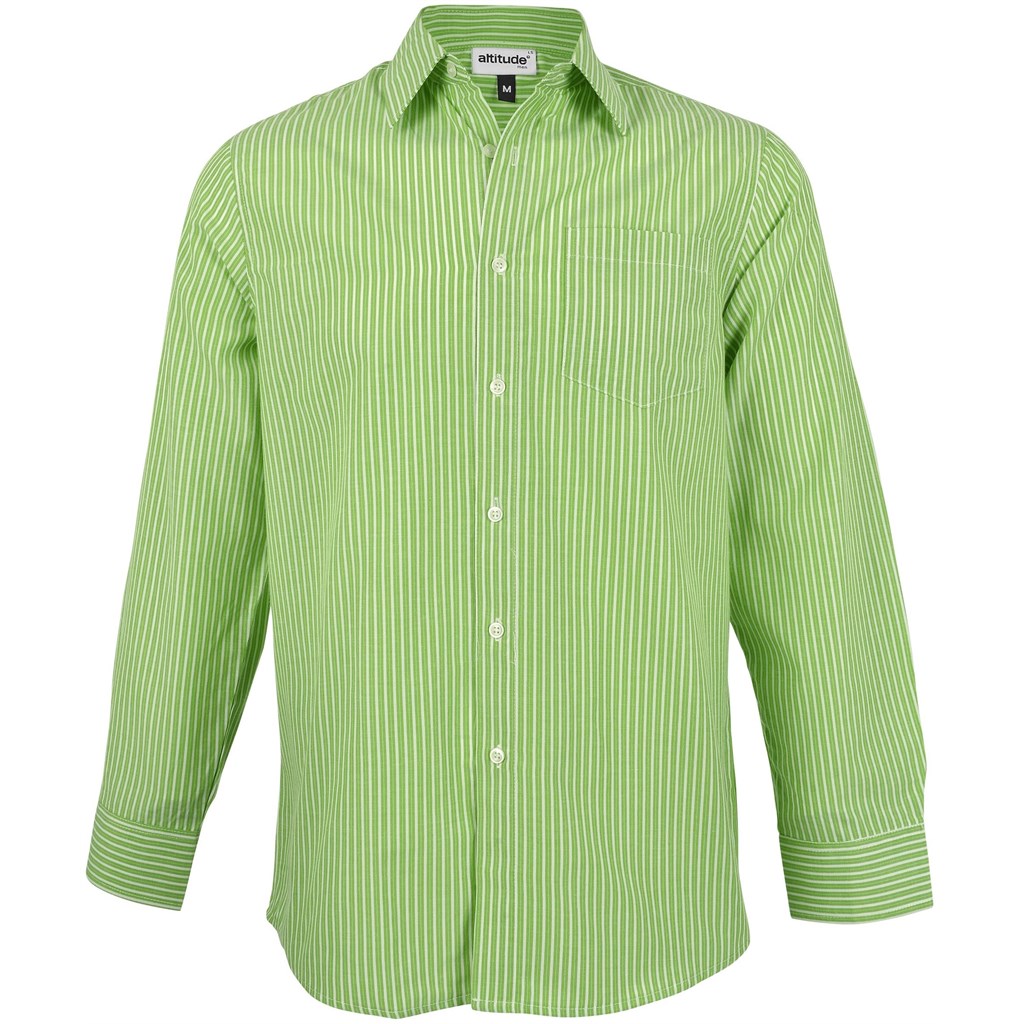 Mens Long Sleeve Drew Shirt - Lime