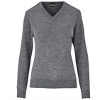 Ladies Heavyweight Ecuador V-Neck Jersey Grey