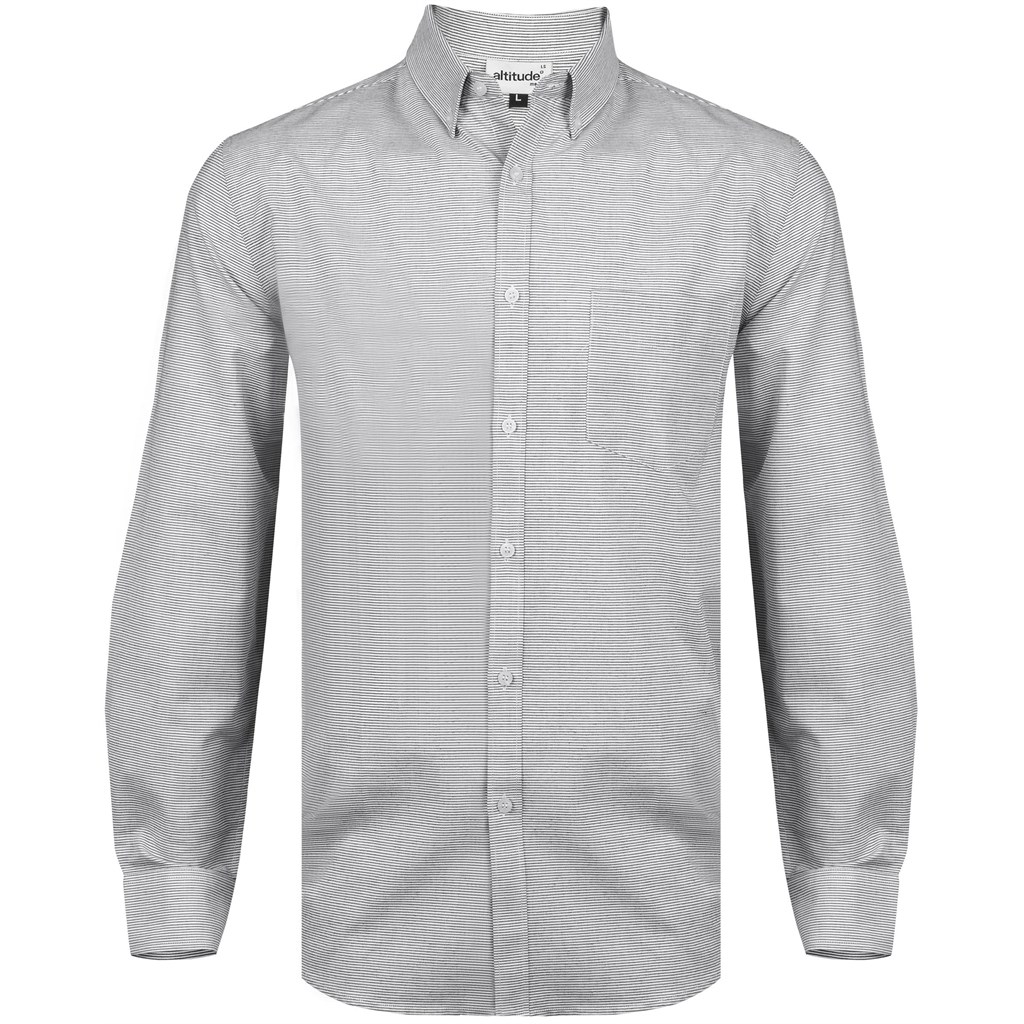 Mens Long Sleeve Earl Shirt - Grey