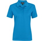 Ladies Exhibit Golf Shirt Aqua