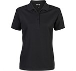 Ladies Exhibit Golf Shirt Black