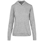 Ladies Fitness Lightweight Hooded Sweater Grey