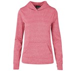 Ladies Fitness Lightweight Hooded Sweater - Red