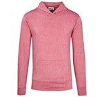 Mens Fitness Lightweight Hooded Sweater - Red