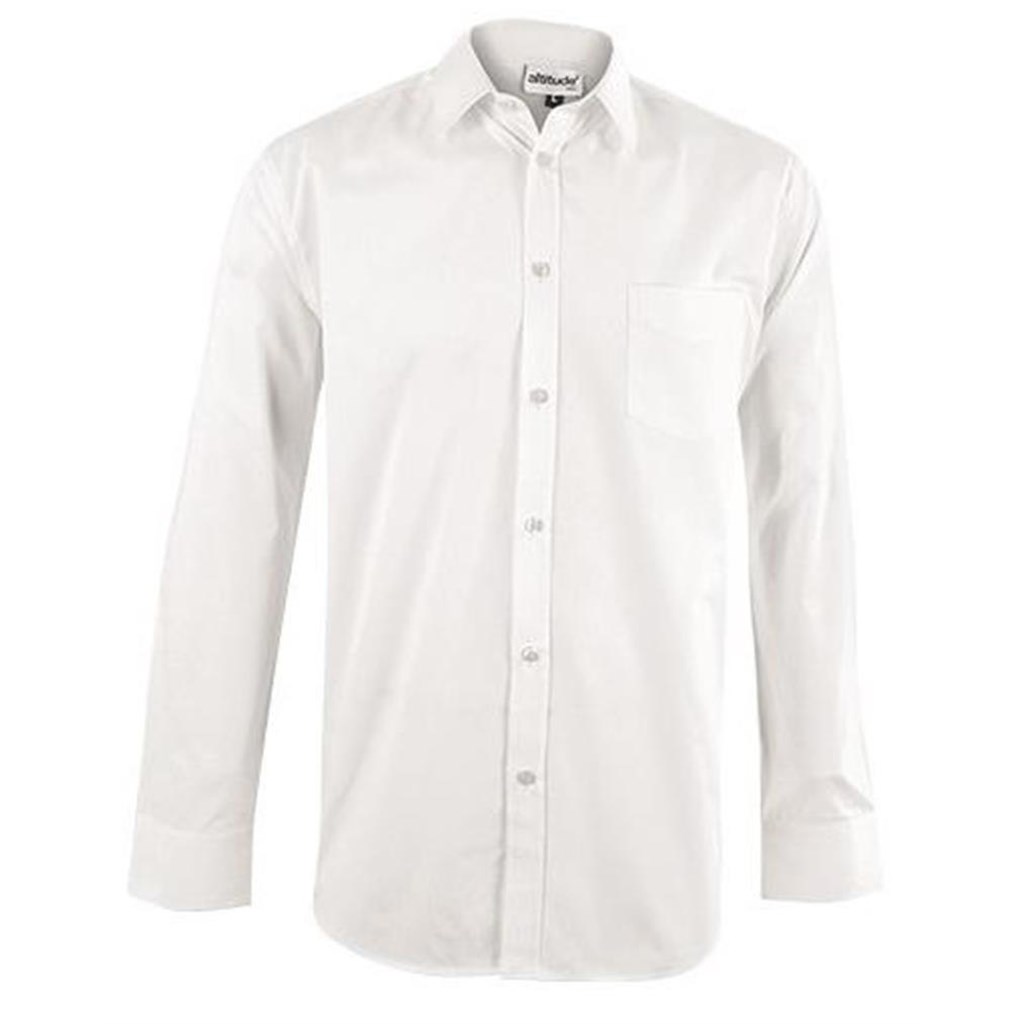 Mens Long Sleeve Haiden Shirt - White
