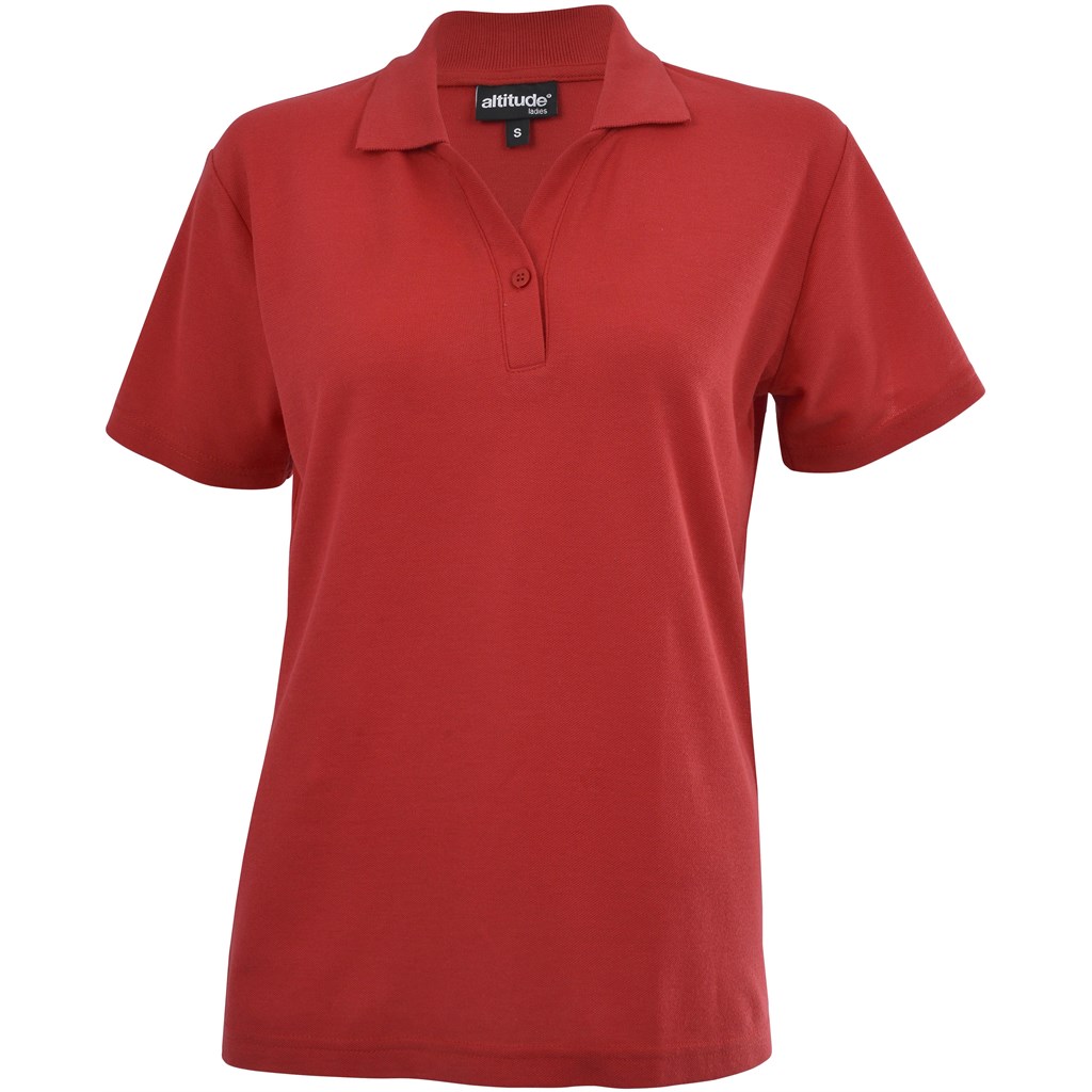 Ladies Melrose Heavyweight Golf Shirt - Red