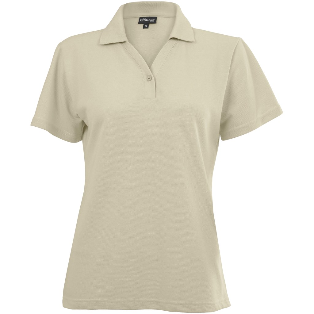 Ladies Melrose Heavyweight Golf Shirt - Stone