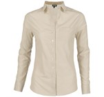 Ladies Long Sleeve Lisbon Shirt - Stone