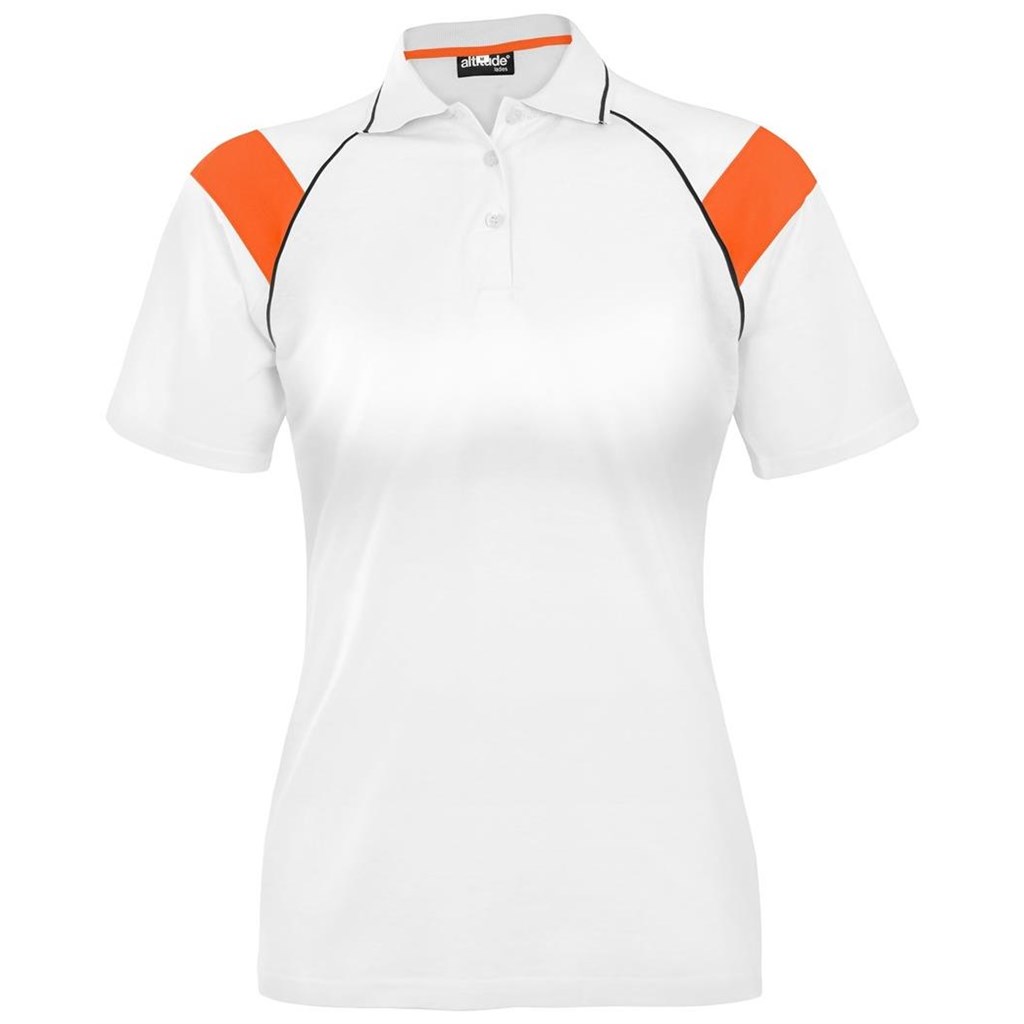 Ladies Score Golf Shirt - Orange