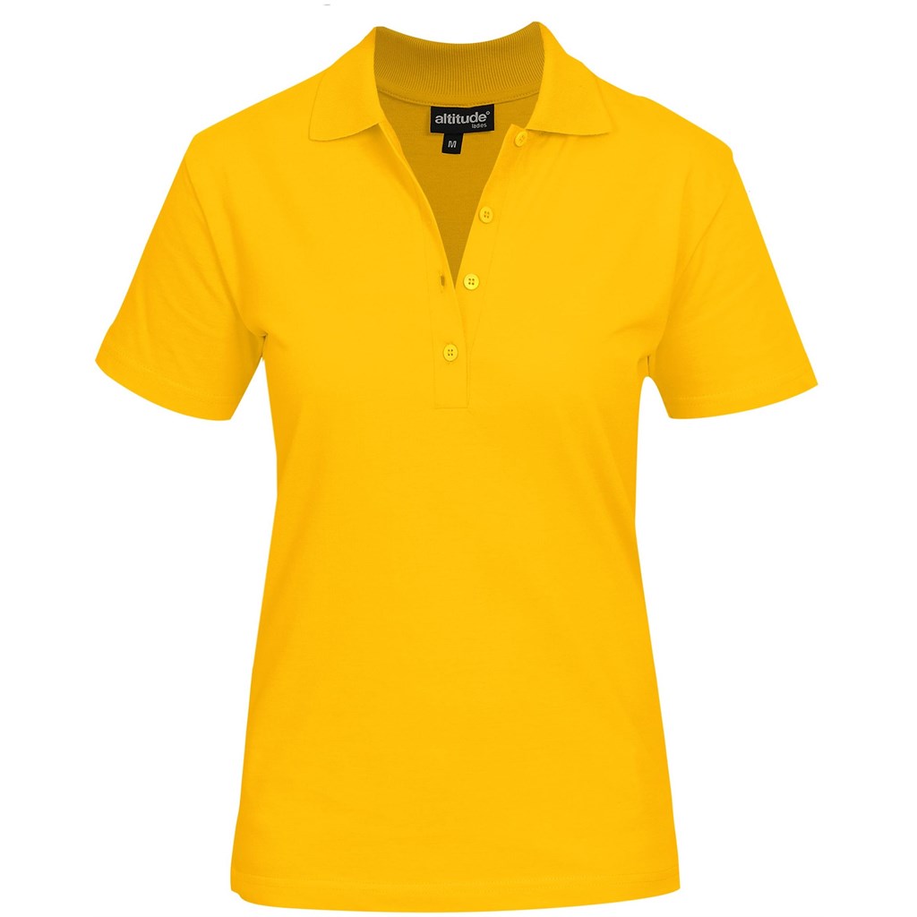 Ladies Michigan Golf Shirt - Yellow