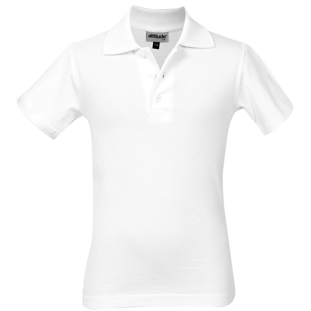 Kids Michigan Golf Shirt - White